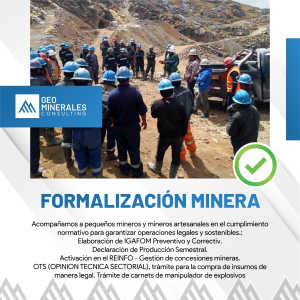 Formalización Minera